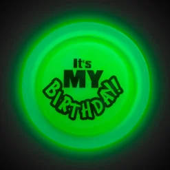 Hot Windy City Novelties It's My Birthday Green Glow Badge