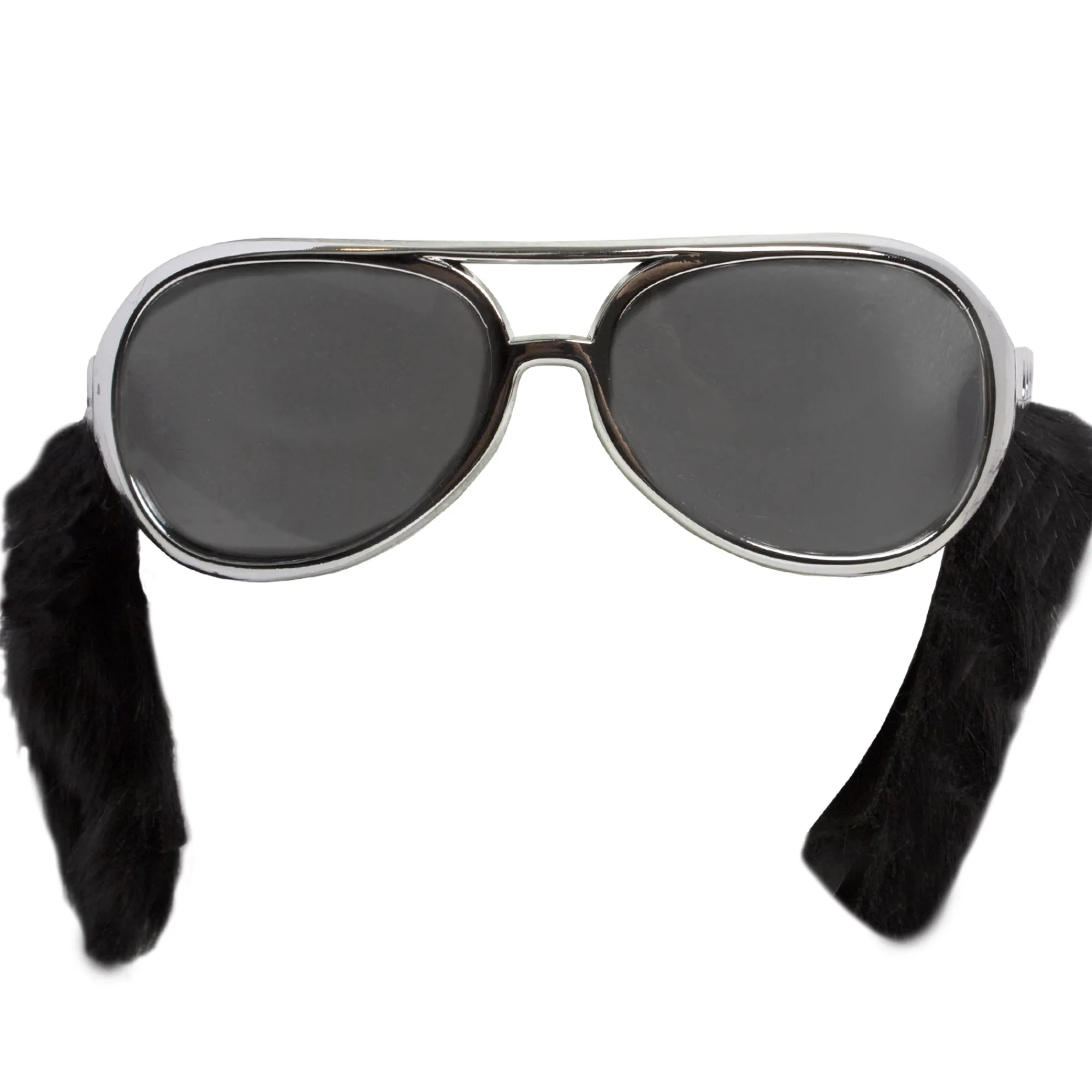 Online Windy City Novelties King Silver Sunglasses with Sideburns