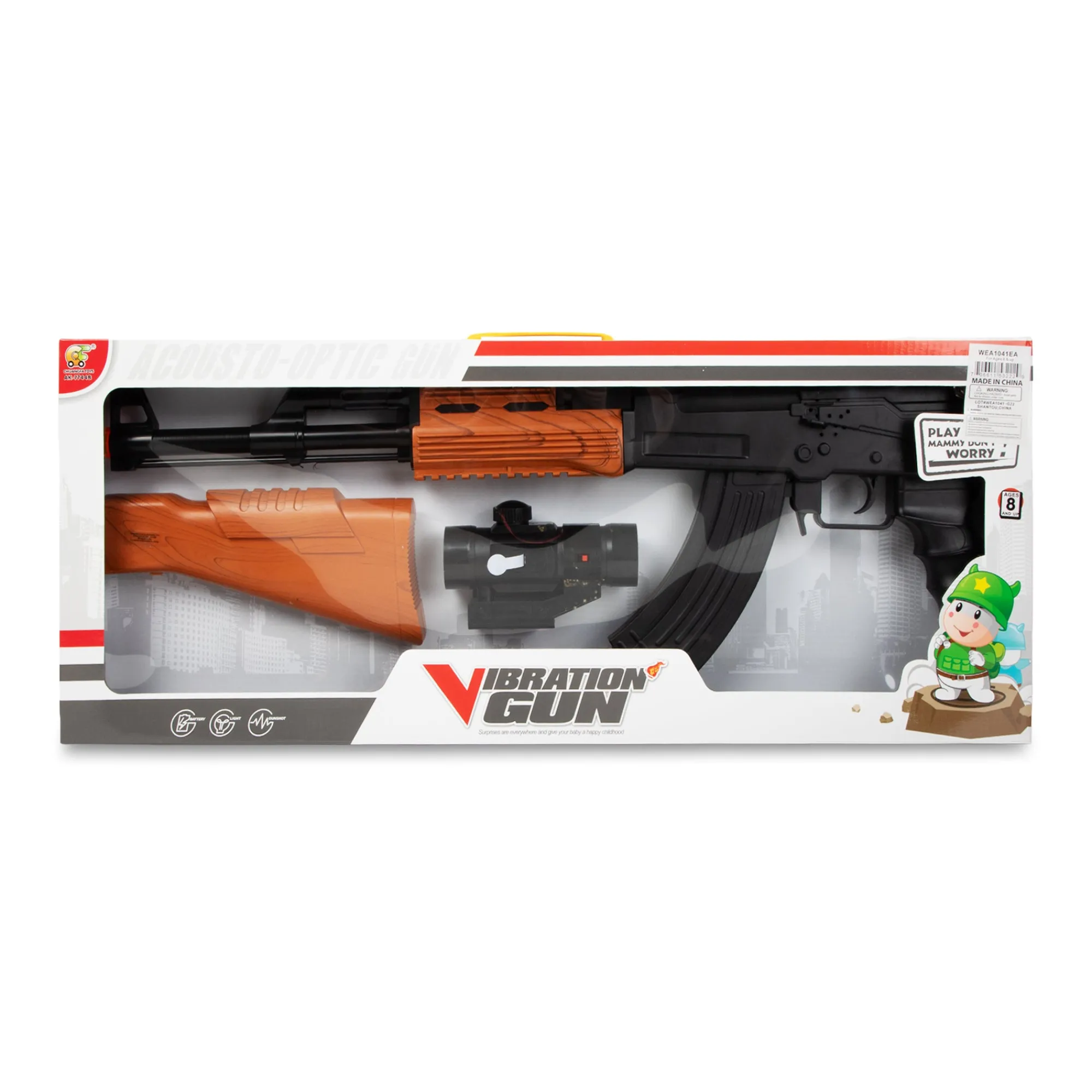 Hot Windy City Novelties LED AK7744B Toy Rifle