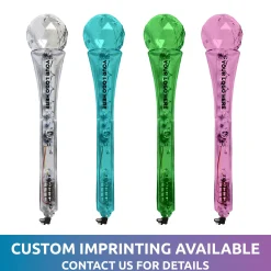 Best Windy City Novelties LED Assorted Clear Microphones Assorted Colors