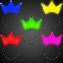 Hot Windy City Novelties LED Assorted Crown Headbands
