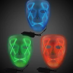 Online Windy City Novelties LED Assorted EL Wire Masks
