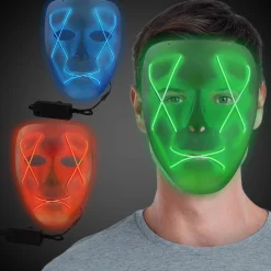 Online Windy City Novelties LED Assorted EL Wire Masks