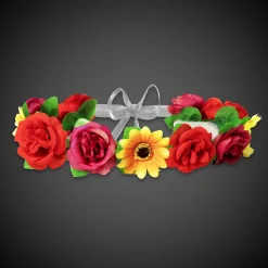 New Windy City Novelties LED Assorted Flowers Halo Headband