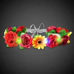 New Windy City Novelties LED Assorted Flowers Halo Headband
