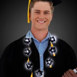 Discount Windy City Novelties LED Black Graduation Caps Necklace