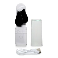 Sale Windy City Novelties LED Black & White Rechargeable Fan