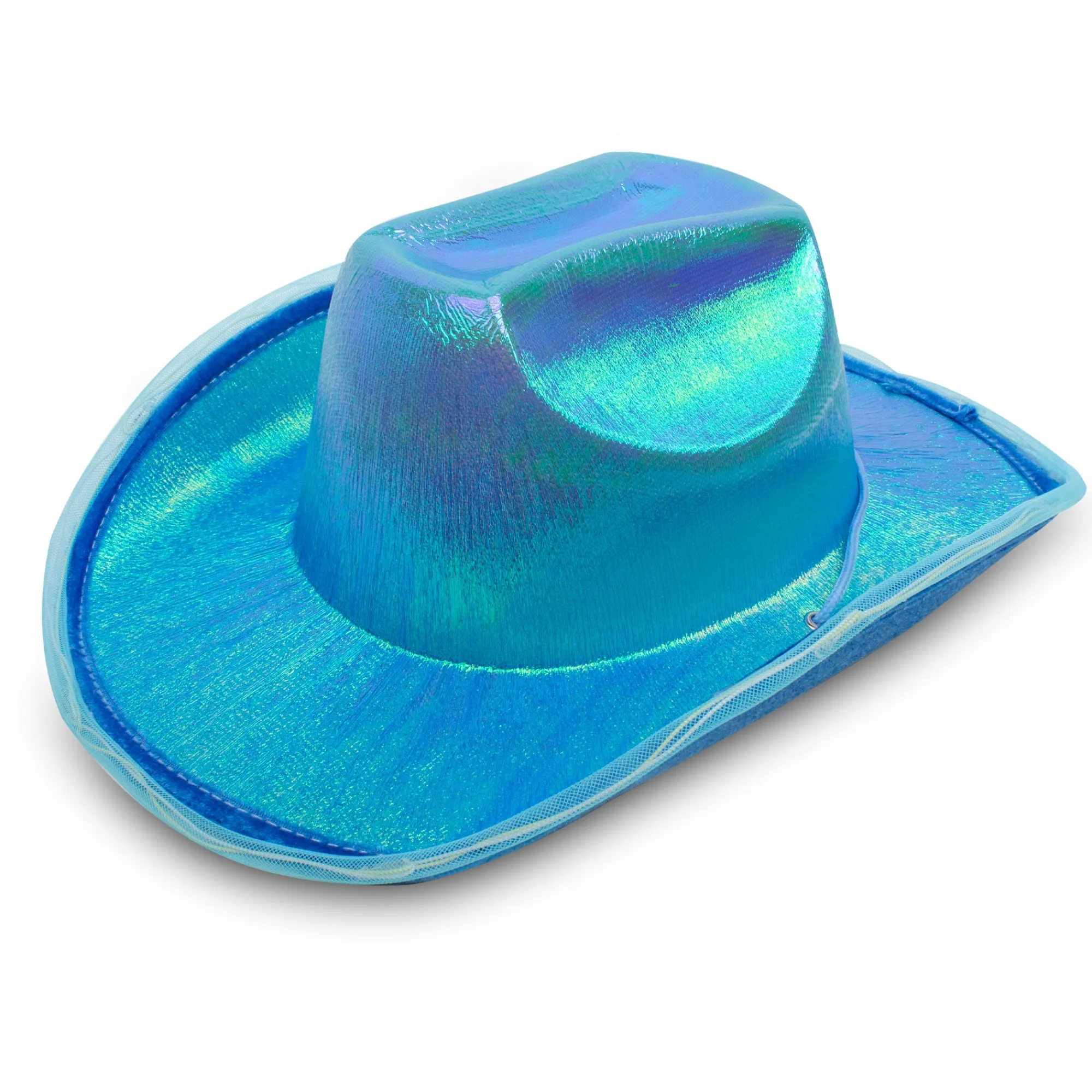 Windy City Novelties LED Blue Iridescent Cowboy Hat