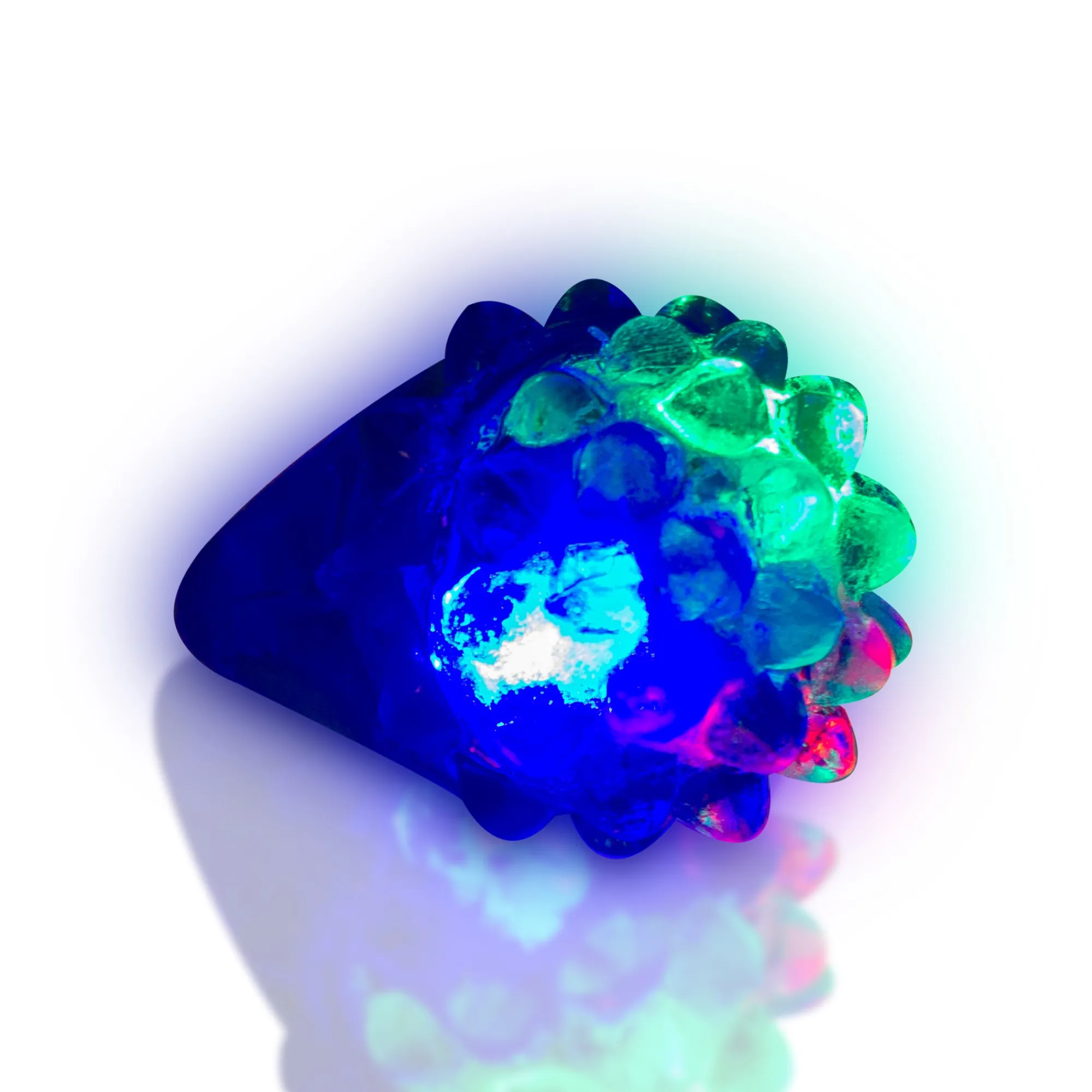 Hot Windy City Novelties LED Jelly Bumpy Rings Blue