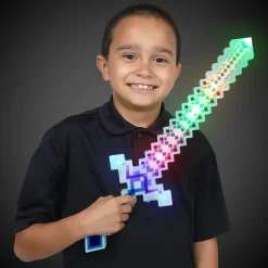 Hot Windy City Novelties LED Blue Pixel Sword