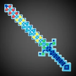 Outlet Windy City Novelties LED Blue Pop It Pixel Sword