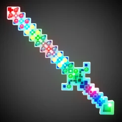Outlet Windy City Novelties LED Blue Pop It Pixel Sword