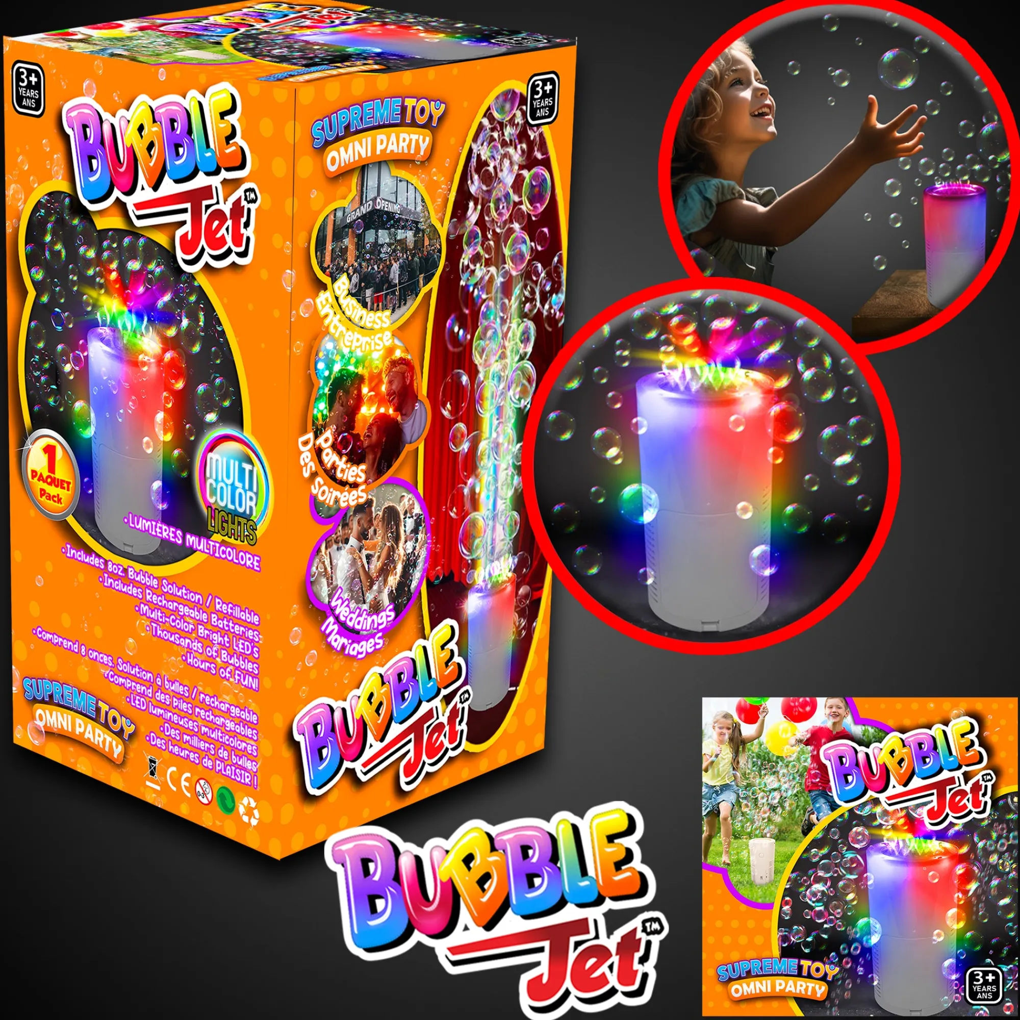 Windy City Novelties LED Bubble Jet Machine