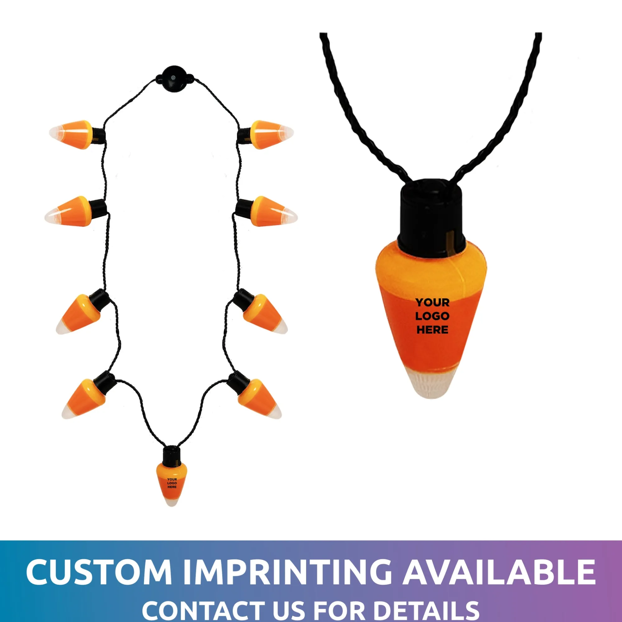 Clearance Windy City Novelties LED Candy Corn Necklace