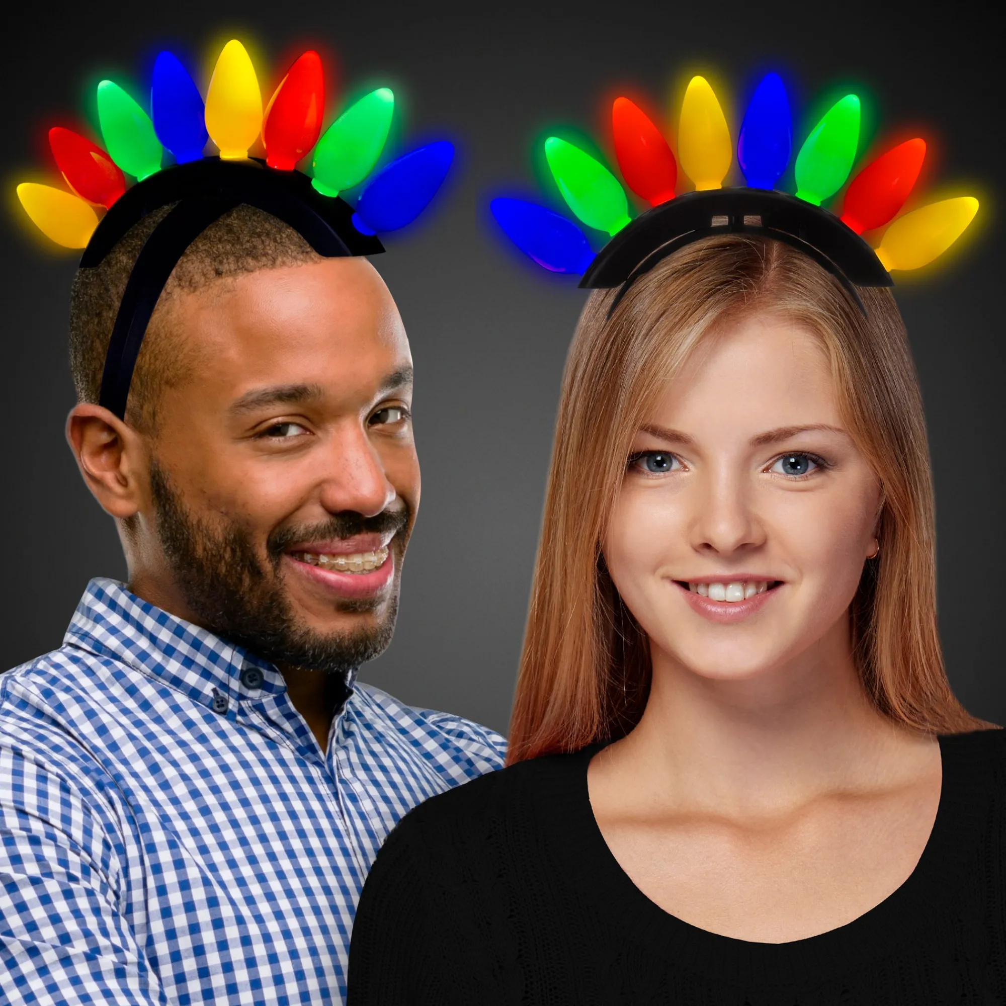 Discount Windy City Novelties LED Christmas Bulb Headband