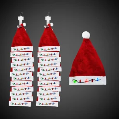Best Windy City Novelties LED Christmas Bulb Santa Hats Retail Hanging Display