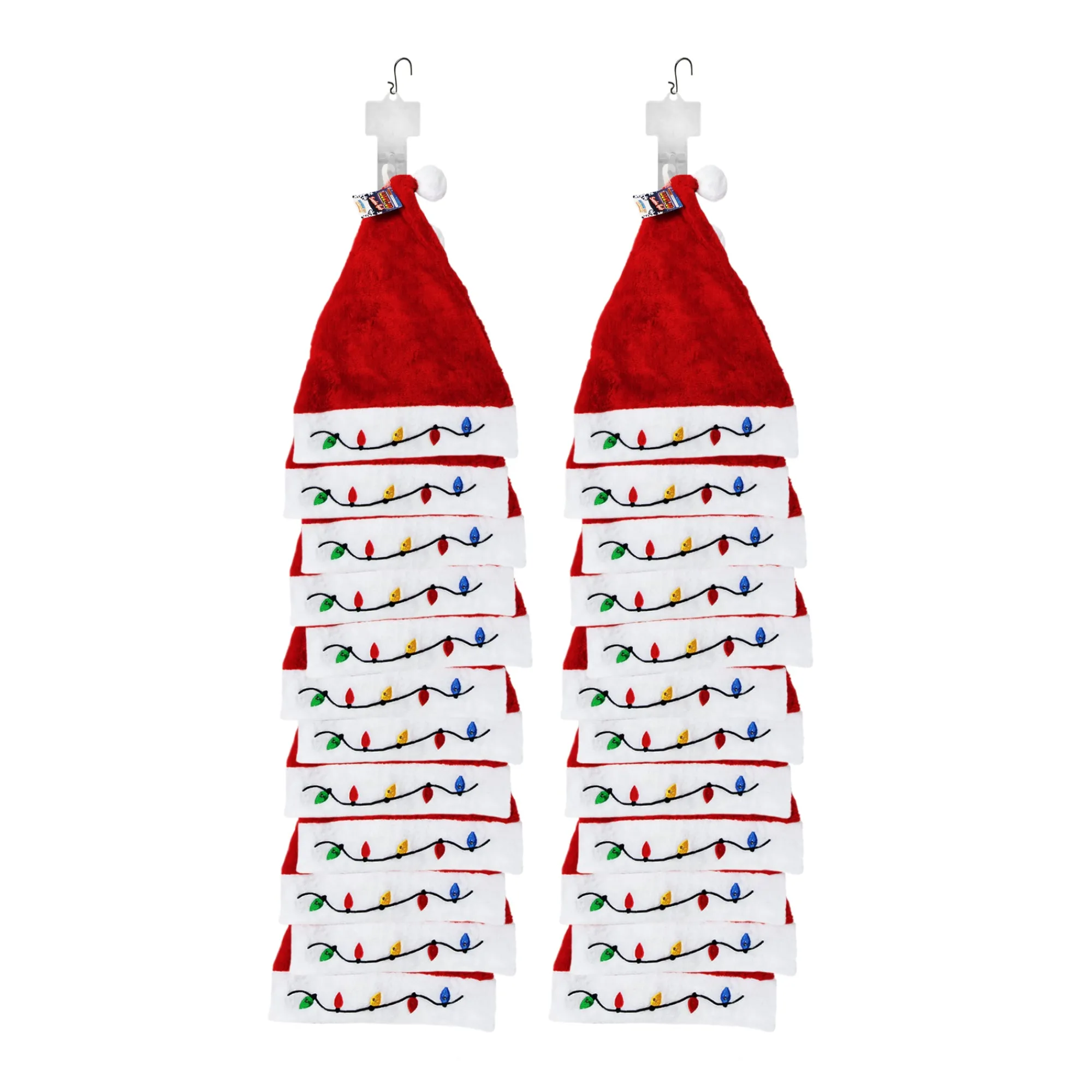 Best Windy City Novelties LED Christmas Bulb Santa Hats Retail Hanging Display