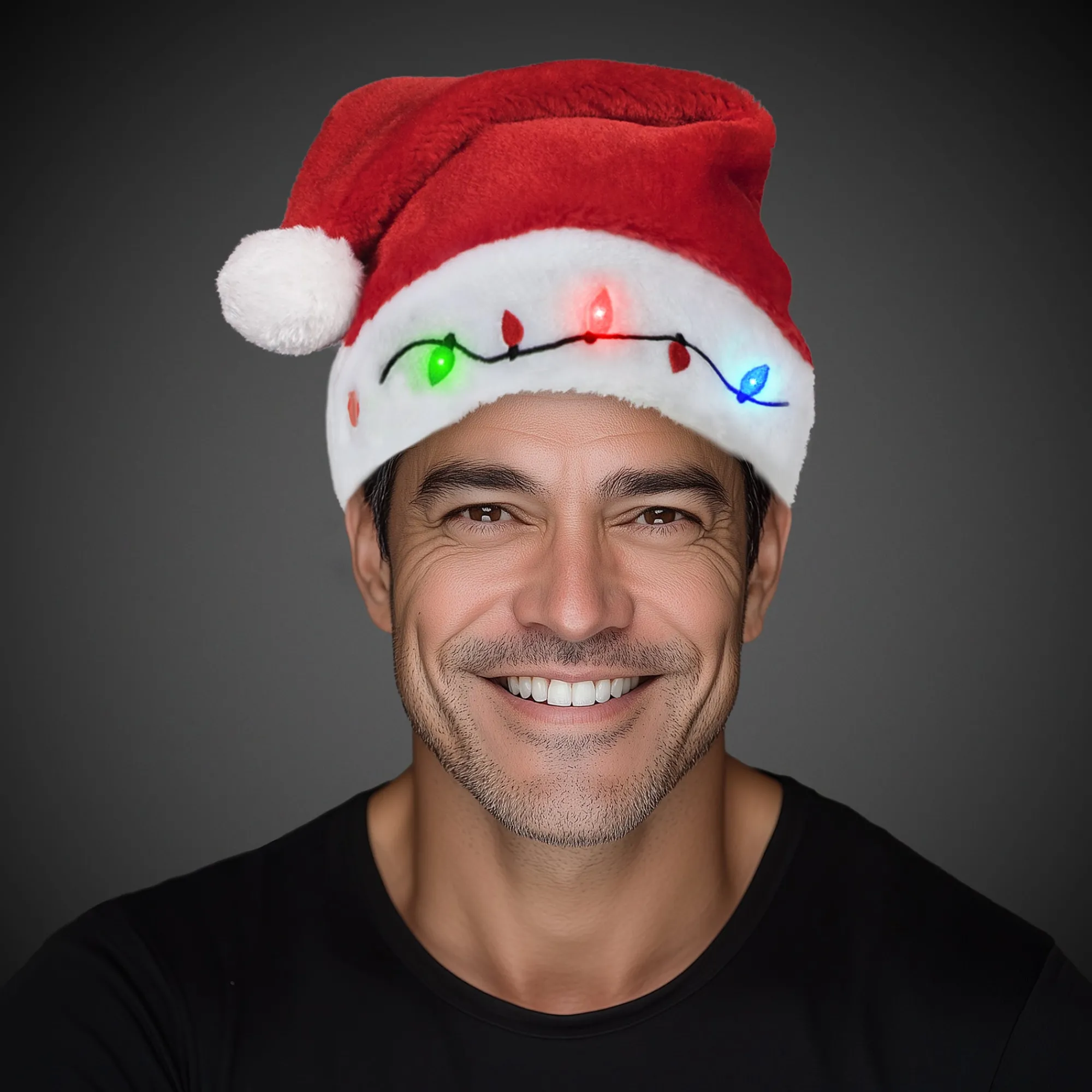 Best Windy City Novelties LED Christmas Bulb Santa Hats Retail Hanging Display