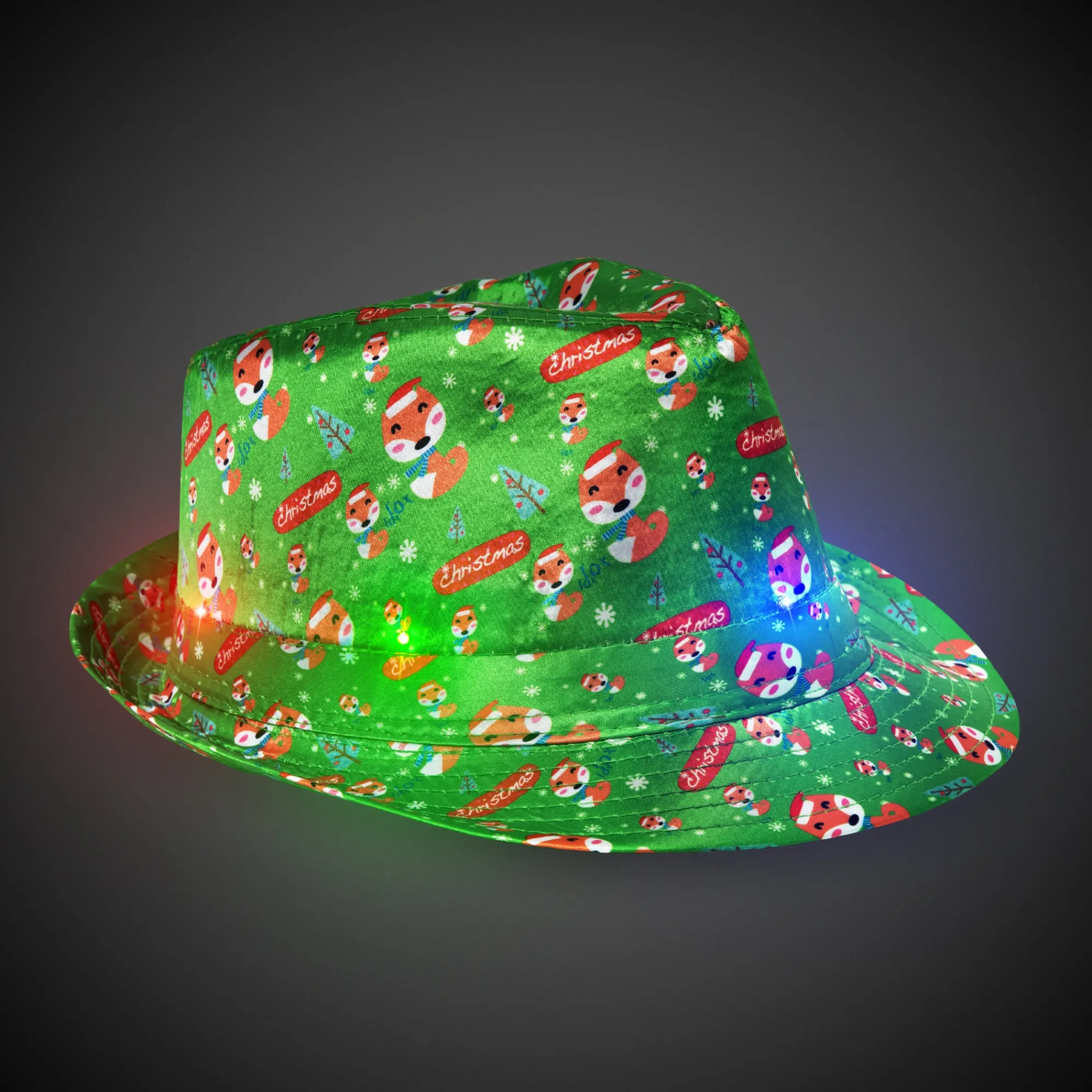 Outlet Windy City Novelties LED Christmas Fedora Hats Retail Display
