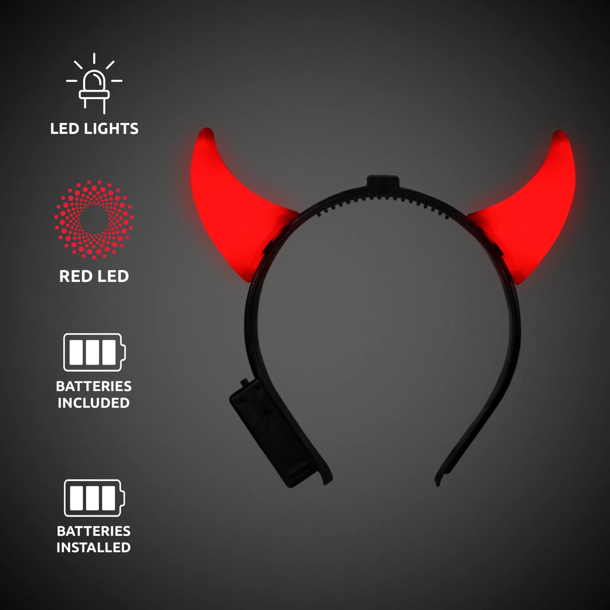 Outlet Windy City Novelties LED Devil Horns Headbands Retail Counter Display