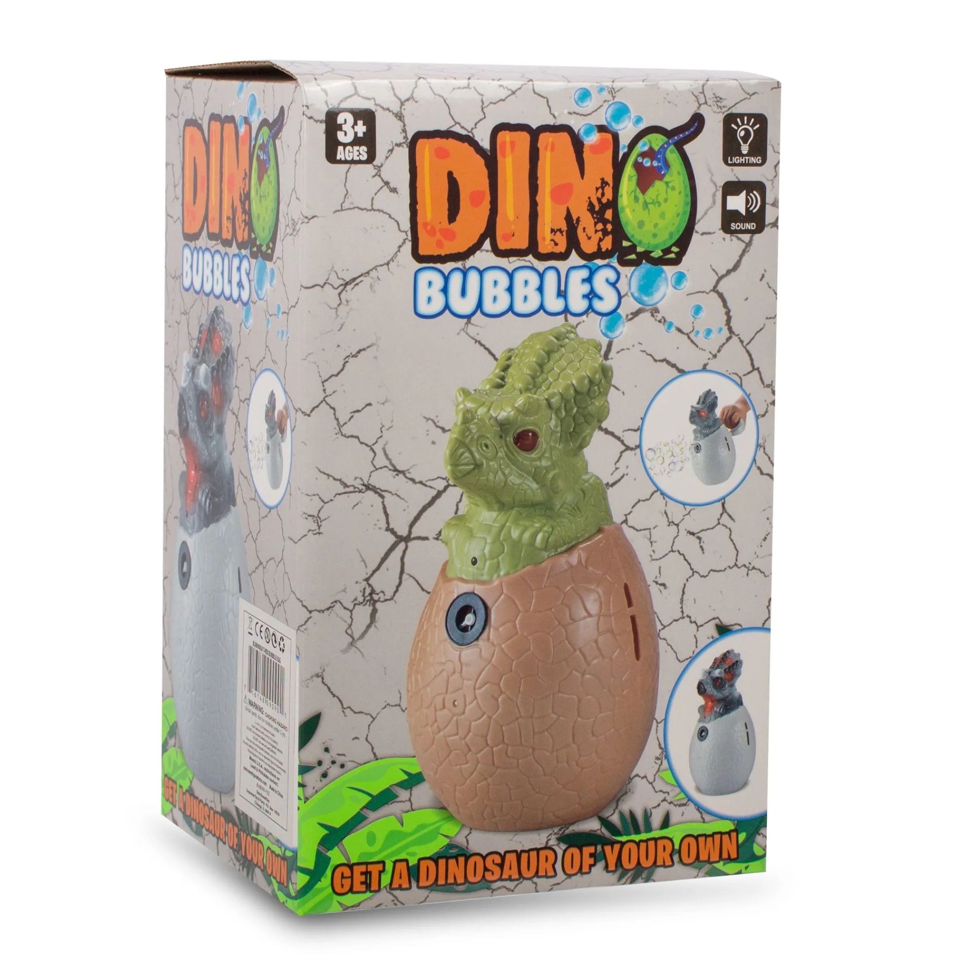 New Windy City Novelties LED Dino Bubble Egg with Sound