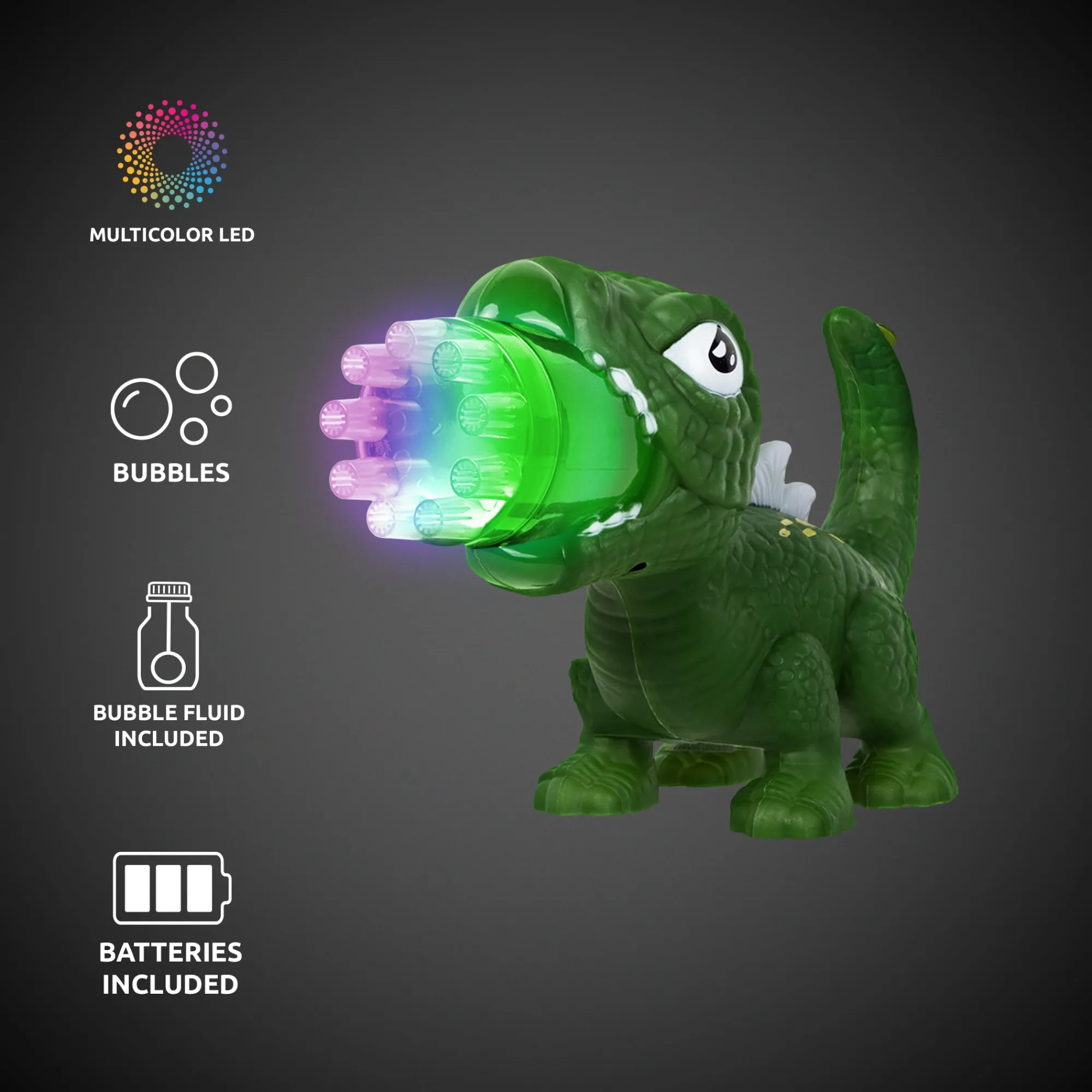 Windy City Novelties LED Dinosaur Bubble Blaster