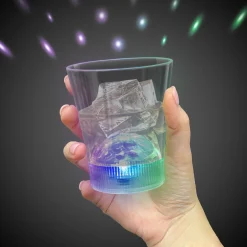 Windy City Novelties LED Disco Ball 8 oz. Rocks Glass