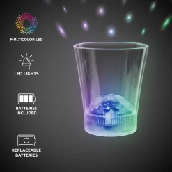Windy City Novelties LED Disco Ball 8 oz. Rocks Glass