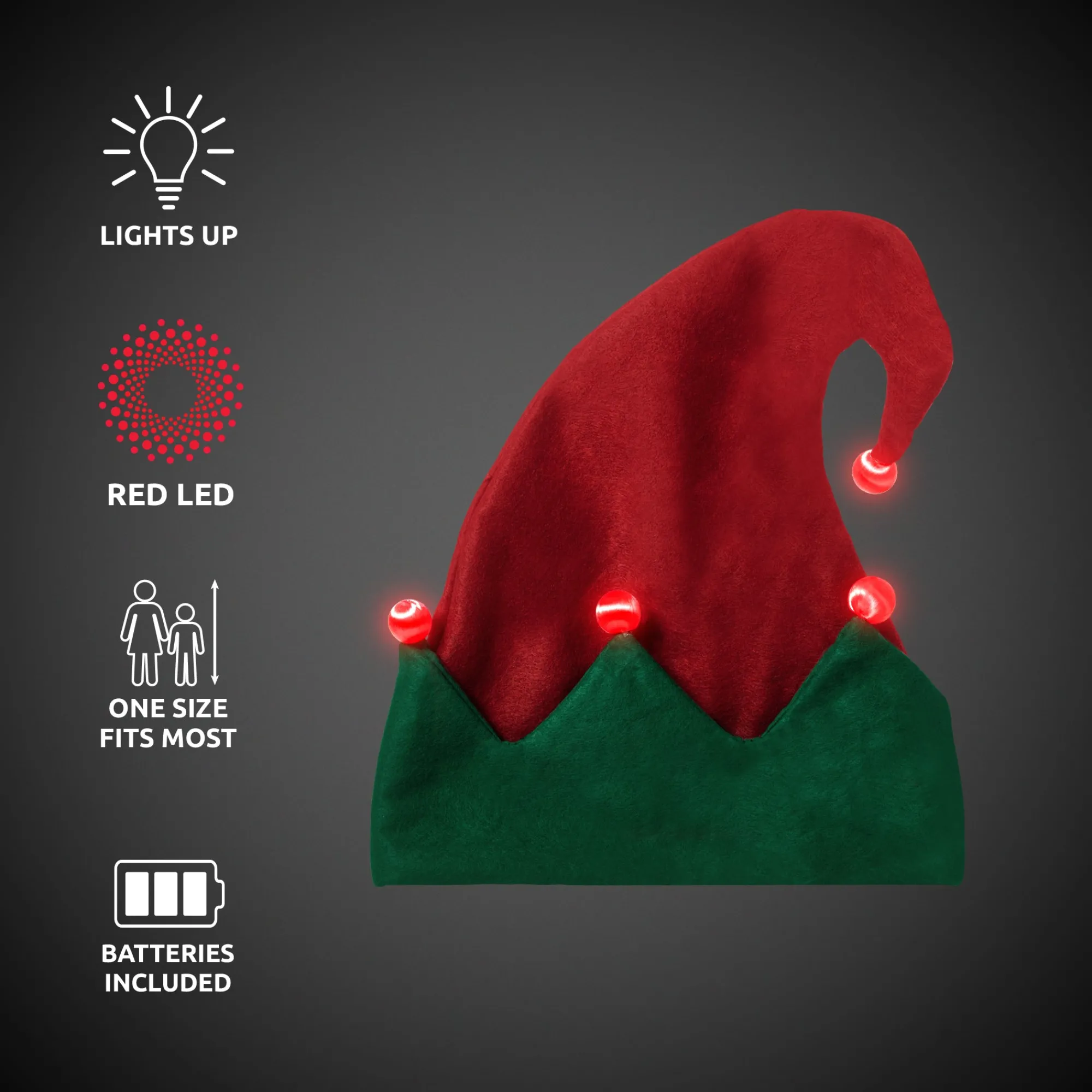 Sale Windy City Novelties LED Elf Hat