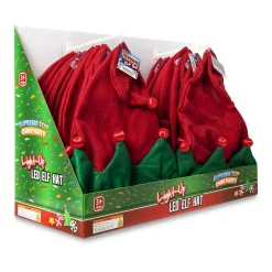 Clearance Windy City Novelties LED Elf Hats Retail Counter Display