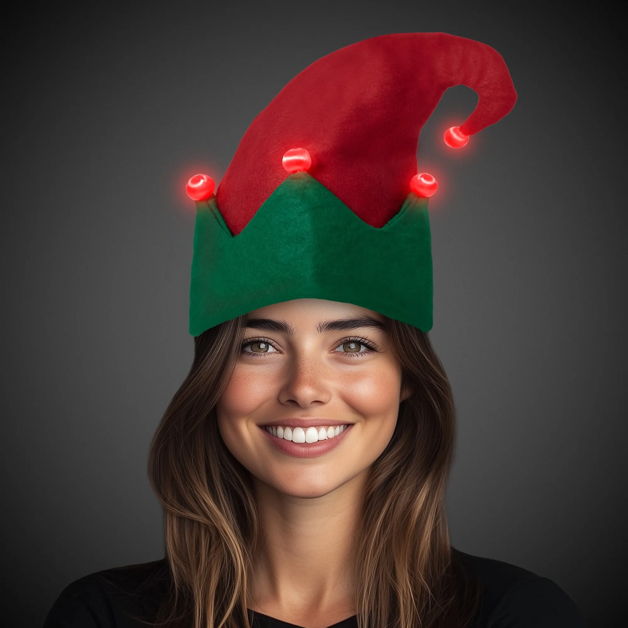 Clearance Windy City Novelties LED Elf Hats Retail Counter Display
