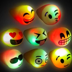 New Windy City Novelties LED Emojicon Jelly Rings