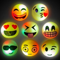 New Windy City Novelties LED Emojicon Jelly Rings