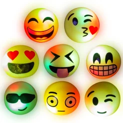 New Windy City Novelties LED Emojicon Jelly Rings