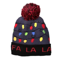 Windy City Novelties LED Fa La La Knit Beanie