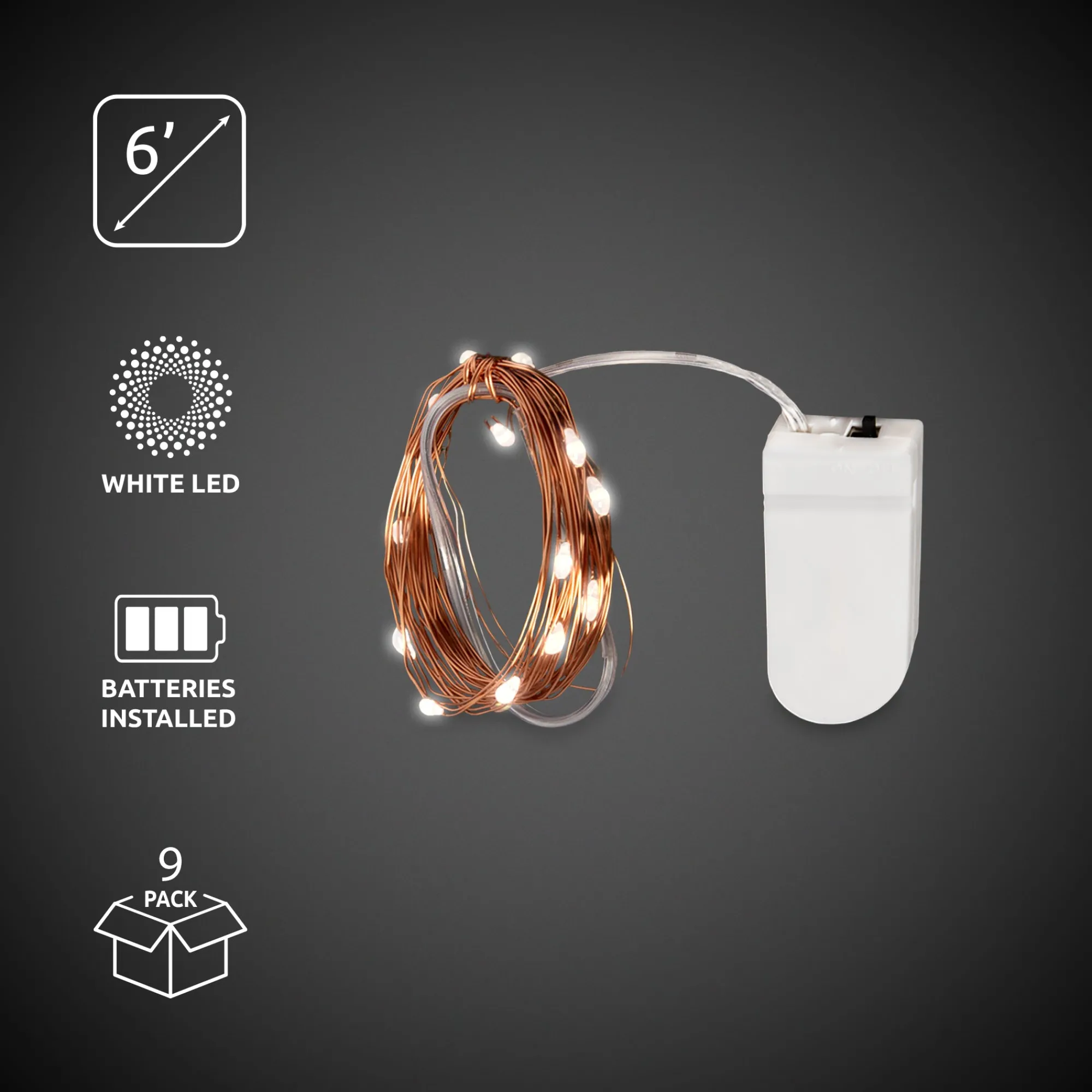 Online Windy City Novelties LED Flag Pin String Light