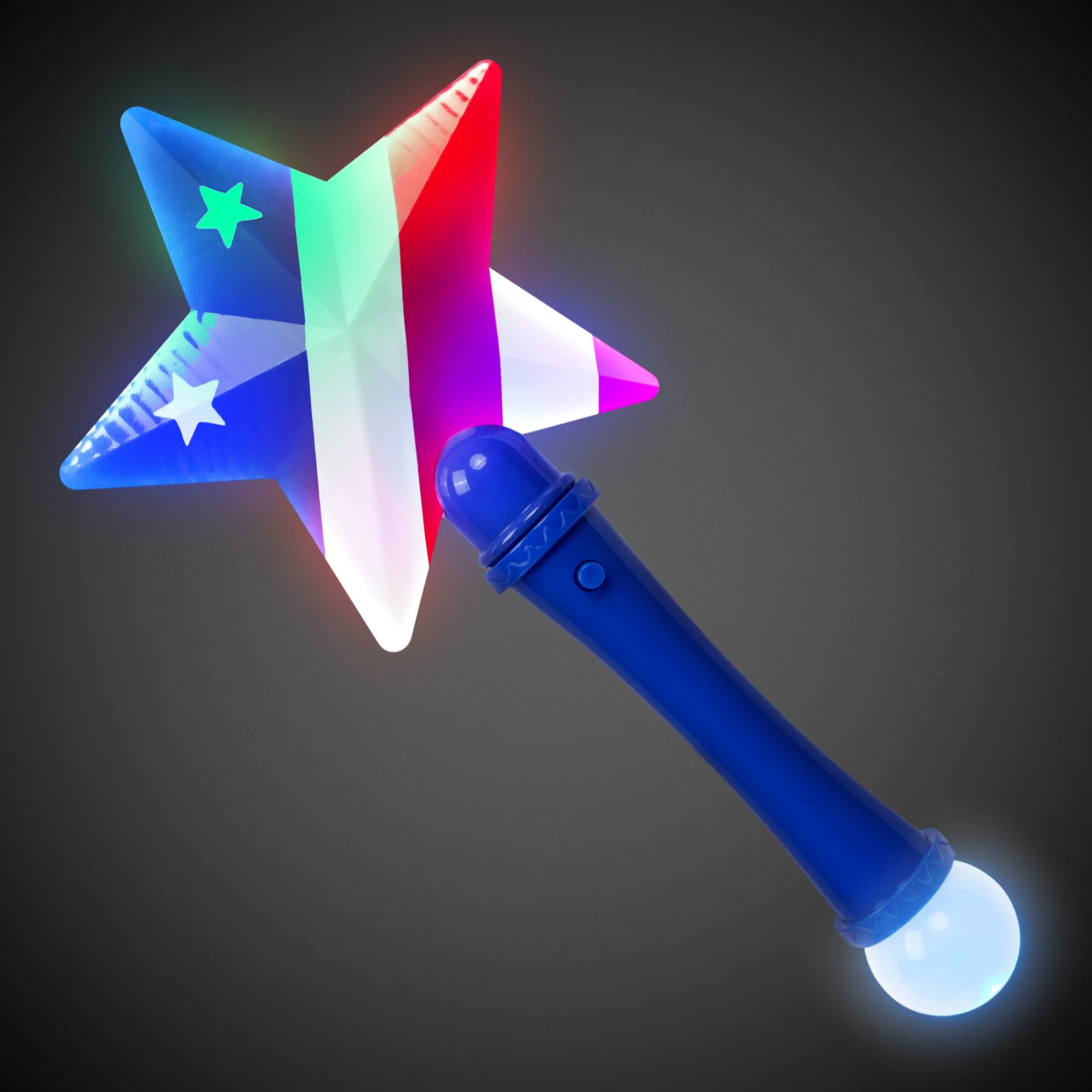 Clearance Windy City Novelties LED Flashing Star Prism Wand