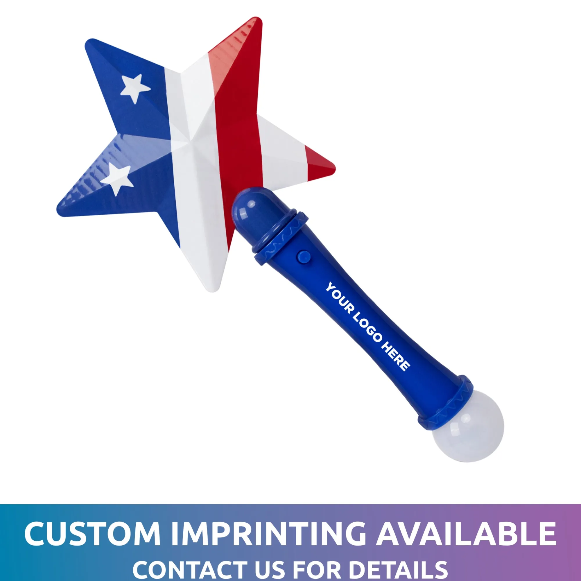 Clearance Windy City Novelties LED Flashing Star Prism Wand
