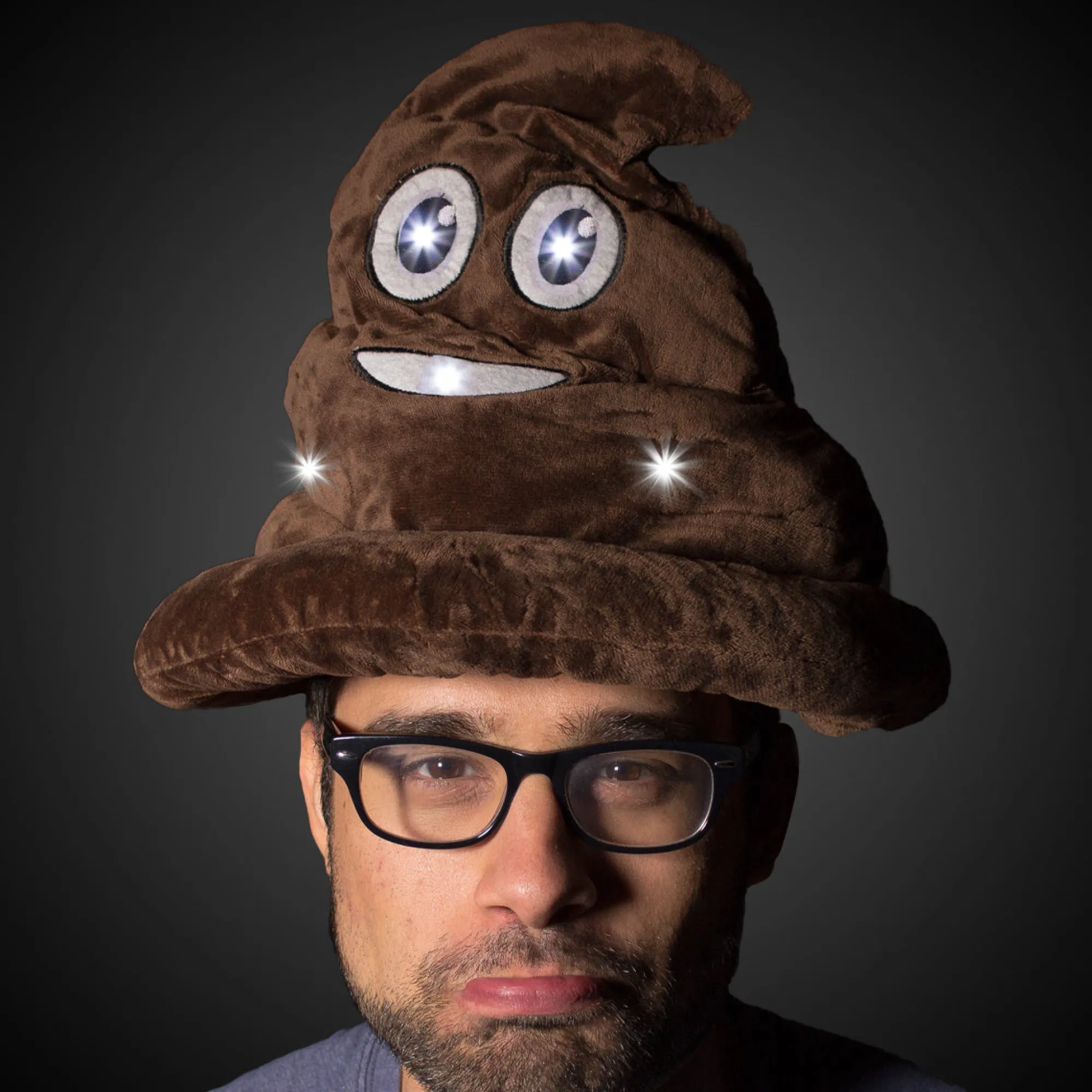 Sale Windy City Novelties LED Funny Poop Head Emoji Hat