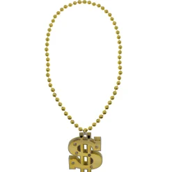 New Windy City Novelties LED Gold Dollar Sign Necklace