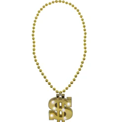 New Windy City Novelties LED Gold Dollar Sign Necklace