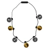 Windy City Novelties LED Gold & Silver Disco Ball Necklace