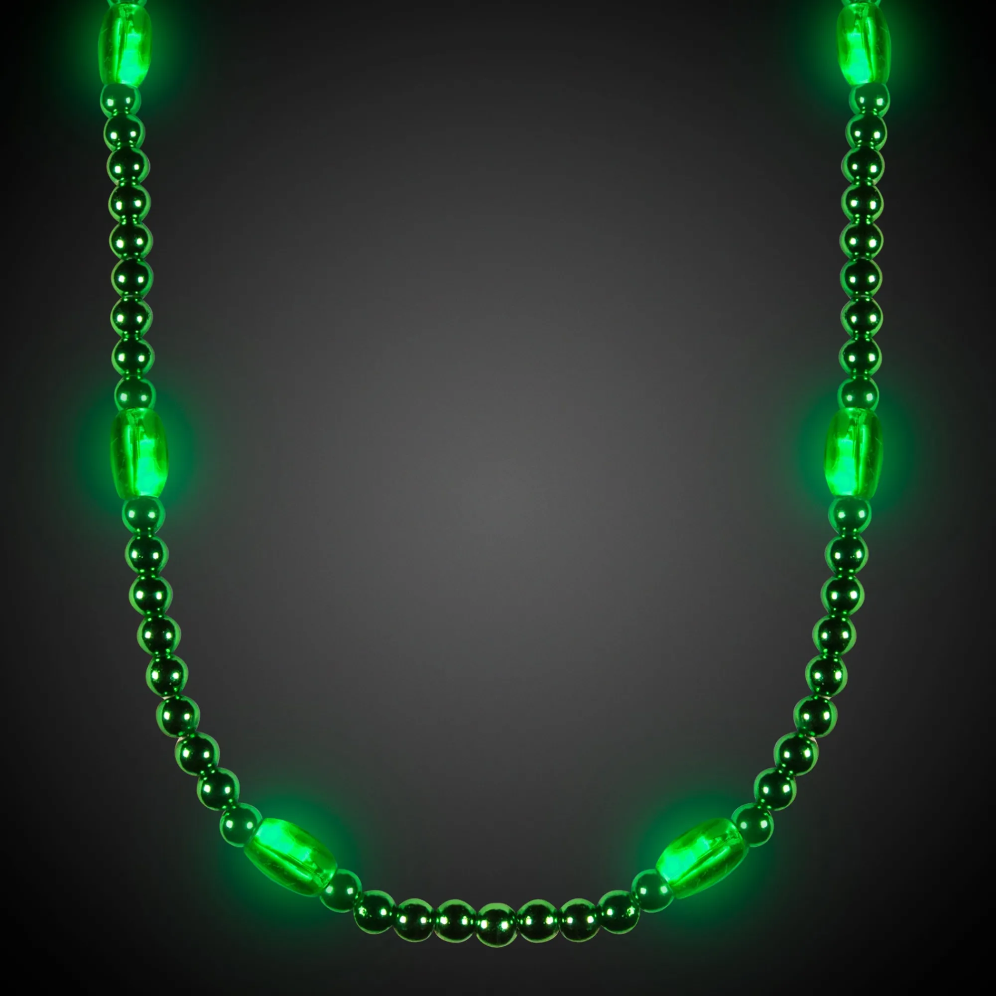 Clearance Windy City Novelties LED 30" Beaded Necklace Green