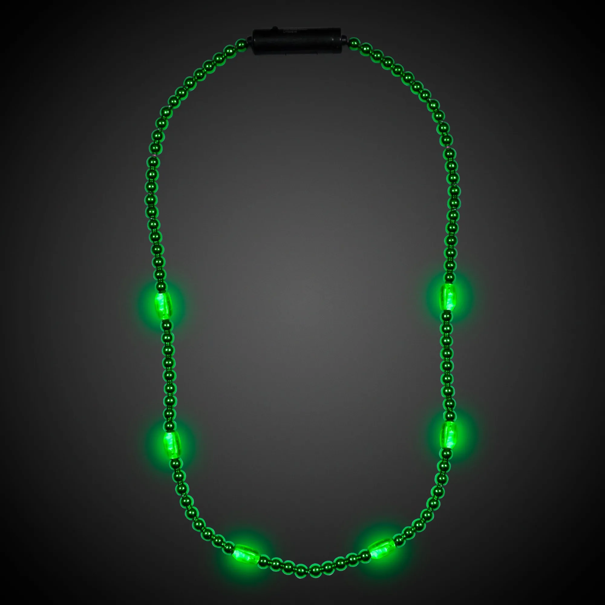 Clearance Windy City Novelties LED 30" Beaded Necklace Green