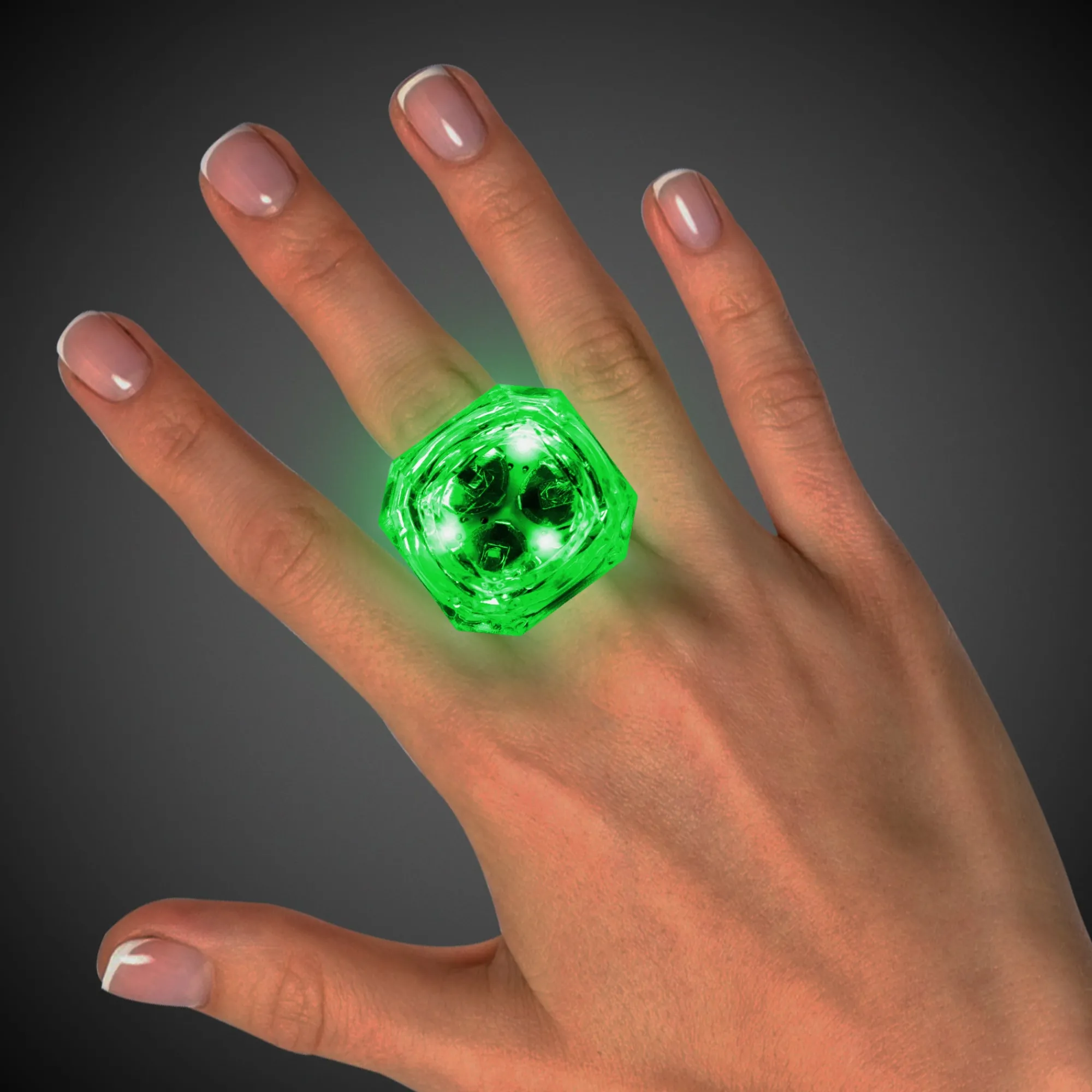 Outlet Windy City Novelties LED Diamond Ring Green