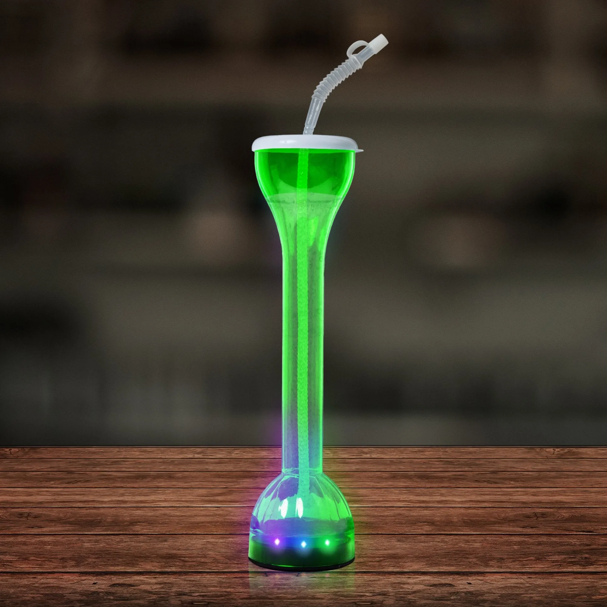 Online Windy City Novelties LED Flashing 17 oz. Yard Glass Green