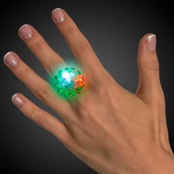 Online Windy City Novelties LED Jelly Bumpy Rings Green