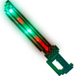 Outlet Windy City Novelties LED Green Mosaic Pixel Sword