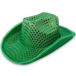 Sale Windy City Novelties LED Sequin Cowboy Hat Green