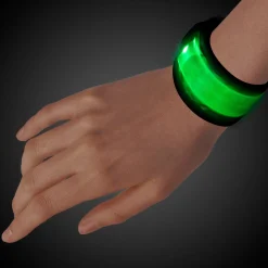 Hot Windy City Novelties LED Slap Bracelet Green